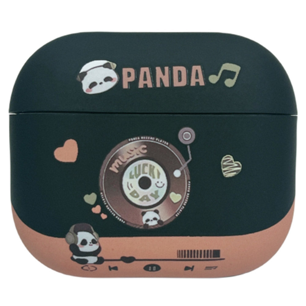 For Apple AirPods Pro Earphone Protector TPU Earphone Case Lovely Panda Earphone Shell - Black For Apple AirPods Pro Earphone Protector TPU Earphone Case Lovely Panda Earphone Shell - Black